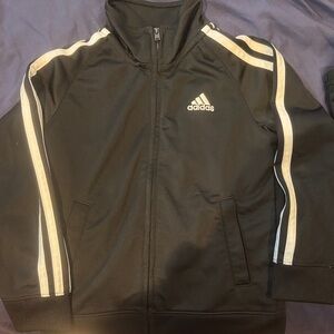 Adidas Black Jacket with White Accents